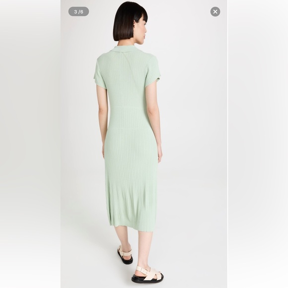 Esme Button-Up Midi Dress in Mint - NWT - Picture 2 of 10